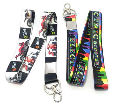 Key Era Electric Bike EV E-Bike Scooter Id Tag Holder Fabric 2pc Lanyard(Multicolour)