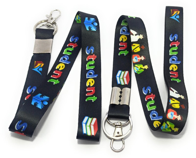 Key Era Student Fabric Id Holder 2 Pc Lanyard(Multicolour)