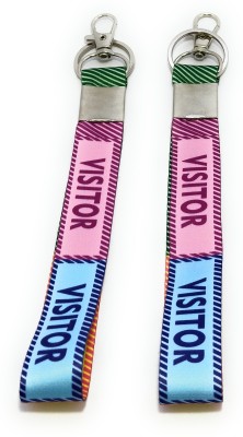 Key Era Visitor Fabric 2 Pc Keychain Mini Lanyard(Multicolour)