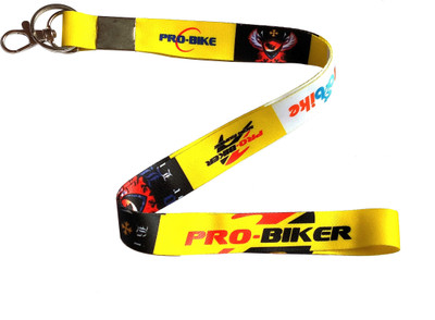 Meeko.com Pro Biker Lanyard Tag Id Card Holder Fabric Keychain 1 Key Chain