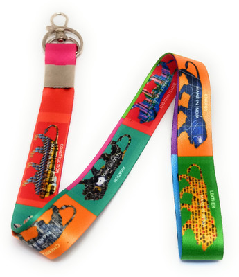 Key Era Make In India Id Card Holder Keychain Lanyard(Multicolour)