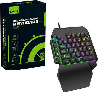 GamerFlex MixPro Plus 4-in-1 Wireless Gaming Combo,RGB backlit Combo Set(Black)