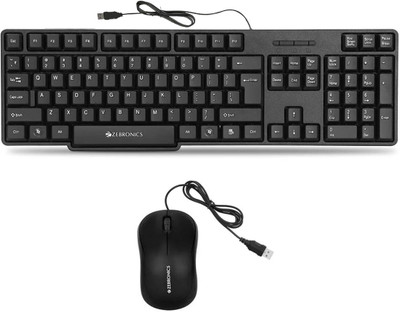 ZEBRONICS ZEB_K20_&_COMFORT_MOUSE Combo Set(Multicolor)