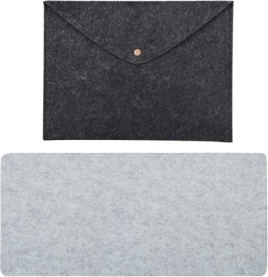 TIERNO 75*30 Cm Mouse Pad Desk Pad With 13-Inch Felt Laptop Sleeve Combo TI39/2 Combo Set(Multicolor)