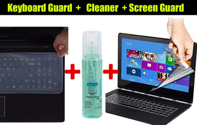 HexaGear 15.6 inch Laptop Transparent Key Guard + Laptop display cleaner + Screen Guard Combo Set(Multicolor) HexaGear 15.6 inch Laptop Transparent Key Guard + Laptop display cleaner + Screen Guard Combo Set(Multicolor)