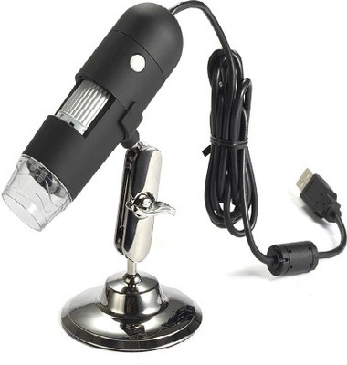 BALRAMA 1000X USB HD Digital Microscope + 8 LED Light Illumination Magnifier Camera Zoom Combo Set(Black)