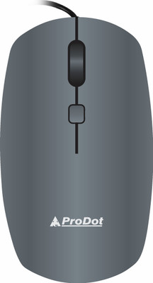 PRODOT 205 High-Performance Ergonomic Design Palm Universal Compatibility Wired Ergonomic Optical  Gaming Mouse(USB 2.0, Black)