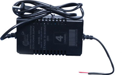 AVNN POWER & TECHNOLOGY 4 Amp Channel SMPS for CCTV Camera 12V DC Power Supply Adapter for Bullet & Dome Combo Set(Black)