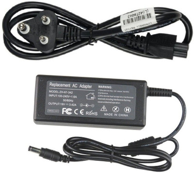 Laplogix 65W 19V 3.42A Pin Size 5.5MM X 2.5MM Laptop Charger For Asus X44H 65 W Adapter(Power Cord Included)