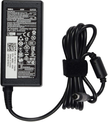 DELL LAPTOP CHARGER FOR XPS 9360 SMALL PIN Adapter 65 W Adapter(Power Cord Included)