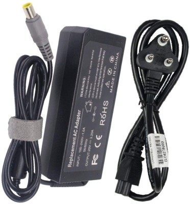 Laplogix 65W 20V 3.25A Big Pin 7.9X5.5MM Charger For Lenovo ThinkPad T430 65 W Adapter(Power Cord Included)