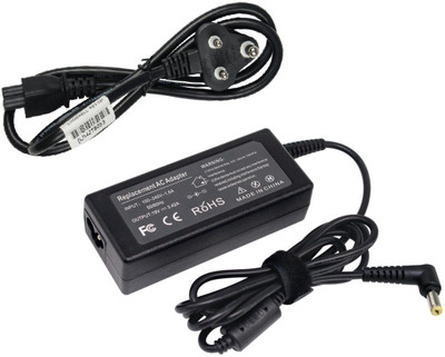 Laplogix 65W 19V 3.42A Regular Pin 5.5X1.7MM Laptop Charger For Gateway NV49 65 W Adapter(Power Cord Included)