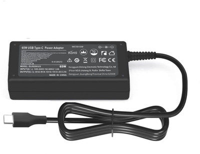 LAPMASTER Laptop Charger Adapter 65w 20V/3.25A Type -C E14 E15 X13 L13 L14 L15 T14 T15 X1 65 W Adapter(Power Cord Included)