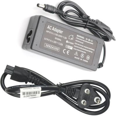 TechSonic 20V 3.25A Laptop Charger For Ideapad U310 65 W Adapter(Power Cord Included)