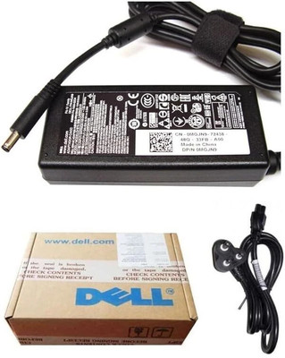 DELL original laptop charger small pin 65 W Adapter(Power Cord Included)