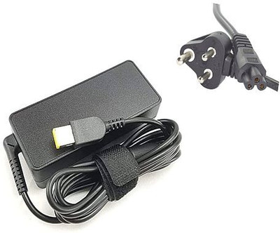 Regatech Leno ThkPad L460 20FU - 20V 3.25A Square Shape Pin Yellow Tip Laptop Charger 65 W Adapter(Power Cord Included)