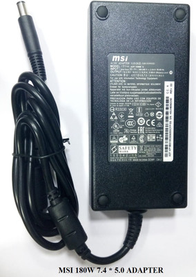 SOLUTIONS-365 ADP-180MB, MSI GE63 GE75 GE65 GP73 GL65 9SE MS-16P5 GL63 GL75 180 W Adapter(Power Cord Included)