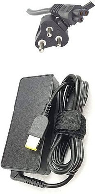 Regatech Leno ADL65WLG, ADL65WLH - 20V 3.25A Square Shape Pin Yellow Tip Laptop Charger 65 W Adapter(Power Cord Included)