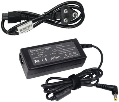 Laplogix 65W 19V 3.42A Regular Pin 5.5X1.7MM Laptop Charger For Acer Gateway NE46R11I 65 W Adapter(Power Cord Included)