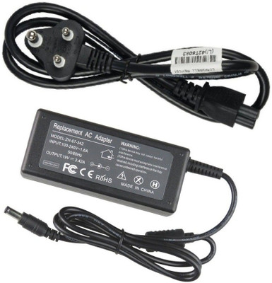 Laplogix 65W 19V 3.42A Pin Size 5.5MM X 2.5MM Laptop Charger For Asus X54H 65 W Adapter(Power Cord Included)