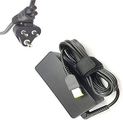 Regatech Leno diaPad U330P - 20V 3.25A Square Shape Pin Yellow Tip Laptop Charger 65 W Adapter(Power Cord Included)