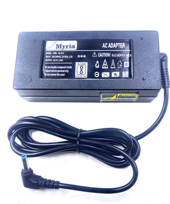 Myria HPENVY 15 , ENVY 17 series blue tip 65 W Adapter(Power Cord Included)