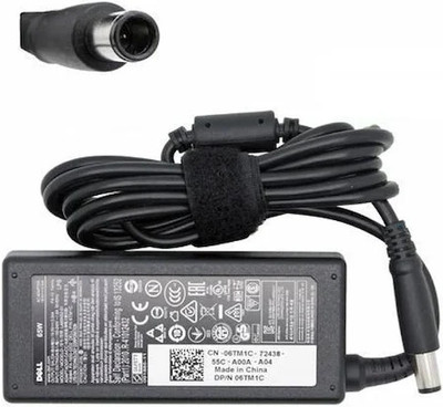 DELL Laptop Adapter For DE19.5V-3.34A(7.4*5.0-Pin) Studio XPS 16 (1645) 65 W Adapter(Power Cord Included)