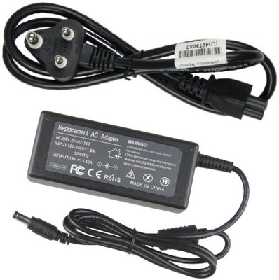 Laplogix 65W 19V 3.42A Pin Size 5.5MM X 2.5MM Laptop Charger For Asus X54C 65 W Adapter(Power Cord Included)