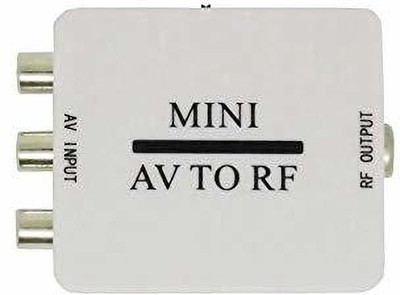 Etzin Mini AV2RF converter adapter(EPL-665VC)RF Video Adapter Media Streaming Device(White)