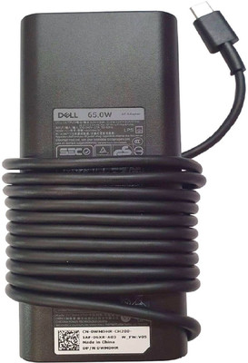DELL LAPTOP ADAPTER FOR XPS 9310 9300 9340 C TYPE Adapter 65 W Adapter(Power Cord Included)