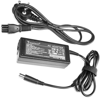 Regatech D Inspiron 1320, 1370, 13R, 13z 19.5V 3.34A 65W BIG Tip 7.4 x 5.0mm Laptop Cord 65 W Adapter(Power Cord Included)