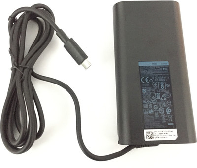 DELL Type C Laptop Adapter Charger for Latitude 5300 90 W Adapter(Power Cord Included)