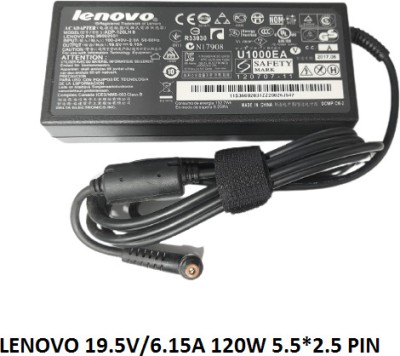 SOLUTIONS-365 COMPATIBLE 19.5V 6.15A 120W 5.5*2.5 PIN CHARGER FOR LENOVO IDEAPAD 20993FU 120 W Adapter(Power Cord Included)