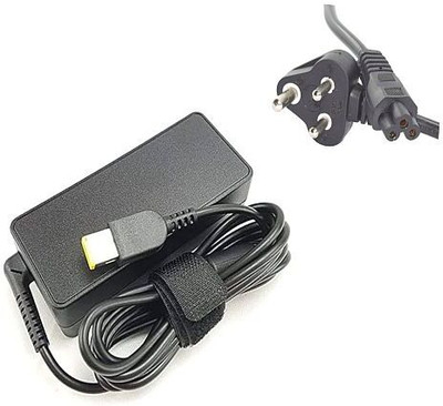 Regatech Leno PA-1650-72 - 20V 3.25A Square Shape Pin Yellow Tip Laptop Charger 65 W Adapter(Power Cord Included)