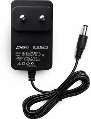 Ltronix 12V 1.5A Power Adapter for Wi-Fi Router,Modem,CCTV Camera,LED Lights,DTH Box 18 W Adapter(Power Cord Included)