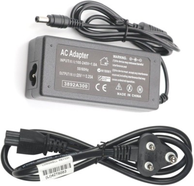 TechSonic 20V 3.25A Laptop Charger For Lenovo ADP-65KH B 65 W Adapter(Power Cord Included)