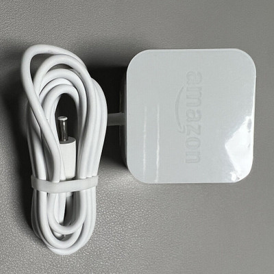 shoptron 15W Charger Adapter 12v Compatible for Amazon Alexa (3rd gen and 4th gen)WHITE 15 W Adapter(Power Cord Included)