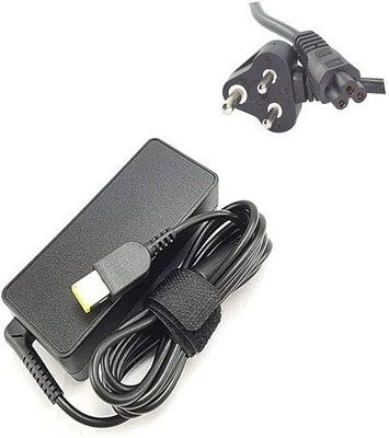 Regatech Leno ThkPad P51S - 20V 2.25A 45W Square Shape Pin Yellow Tip Charger 45 W Adapter(Power Cord Included)