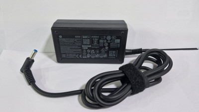 HP Original 65W Laptop Charger | 19.5V 3.33A AC Adapter with 4.5mm Small Blue Tip 65 W Adapter(Power Cord Included)