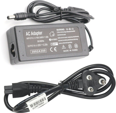 Laplogix 65W 20V 3.25A Pin Size 5.5MM X 2.5MM Charger For Lenovo Ideapad V570 65 W Adapter(Power Cord Included)