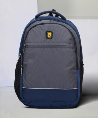 Blowzy Bags 15.6 inch Expandable Laptop Backpack(Grey, Blue)