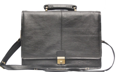 C Comfort 15 inch Expandable Laptop Messenger Bag(Black)
