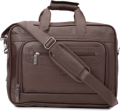 SWISS MILITARY 15.6 inch Laptop Messenger Bag(Brown)