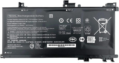 SOLUTIONS-365 TE03XL Laptop Battery Compatible for Hp Pavilion 15 UHD OMEN 15 15-AX000 5-BC000 15-BC015TX Series Laptop 849570-541 HSTNN-UB7A TPN-Q173 Laptop Battery 3 Cell Laptop Battery