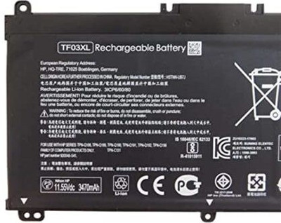 TECHCLONE Laptop Battery Replacement TF03XL 6 Cell Laptop Battery