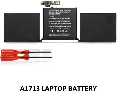 SOLUTIONS-365 COMPATIBLE A1713 LAPTOP BATTERY FOR APPLE MACBOOK PRO 13 INCH A1708(LATE 2016) SERIES 3 Cell Laptop Battery