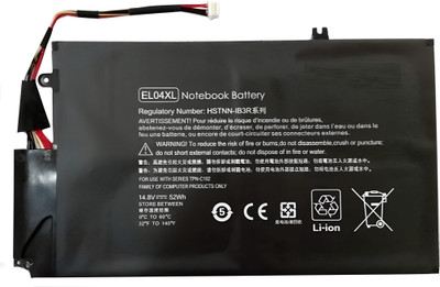 SOLUTIONS-365 Compatible EL04XL ENVY 4 Battery For Envy 4-1000 Envy 4-1001TU SERIES 3 Cell Laptop Battery