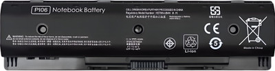 SOLUTIONS-365 Compatible PI06 battery for hp P106 710416-001 PI06 710417-001 HSTNN-UB4N HSTNN-LB40 HSTNN-LB4N TPN-L112 M6-N010DX M6-N113DX M7-J120DX M7-J020DX 17T-J100 6 Cell Laptop Battery