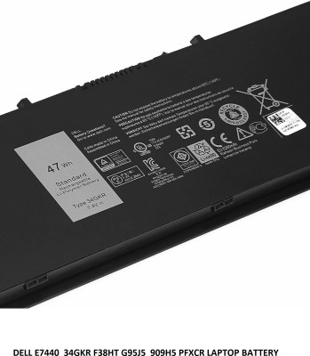 SOLUTIONS-365 COMPATIBLE 34GKR F38HT G95J5 909H5 PFXCR LAPTOP BATTERY FOR DELL LATITUDE E7440, E7450 LAPTOP SERIES 4 Cell Laptop Battery