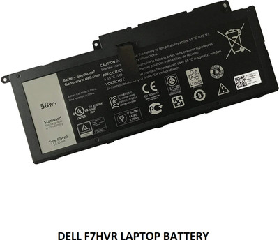 SOLUTIONS-365 COMPATIBLE F7HVR LAPTOP BATTERY FOR DELL INSPIRON 15 7000, 15-7737, 15BR-1648T, 17 7737 LAPTOP SERIES 4 Cell Laptop Battery